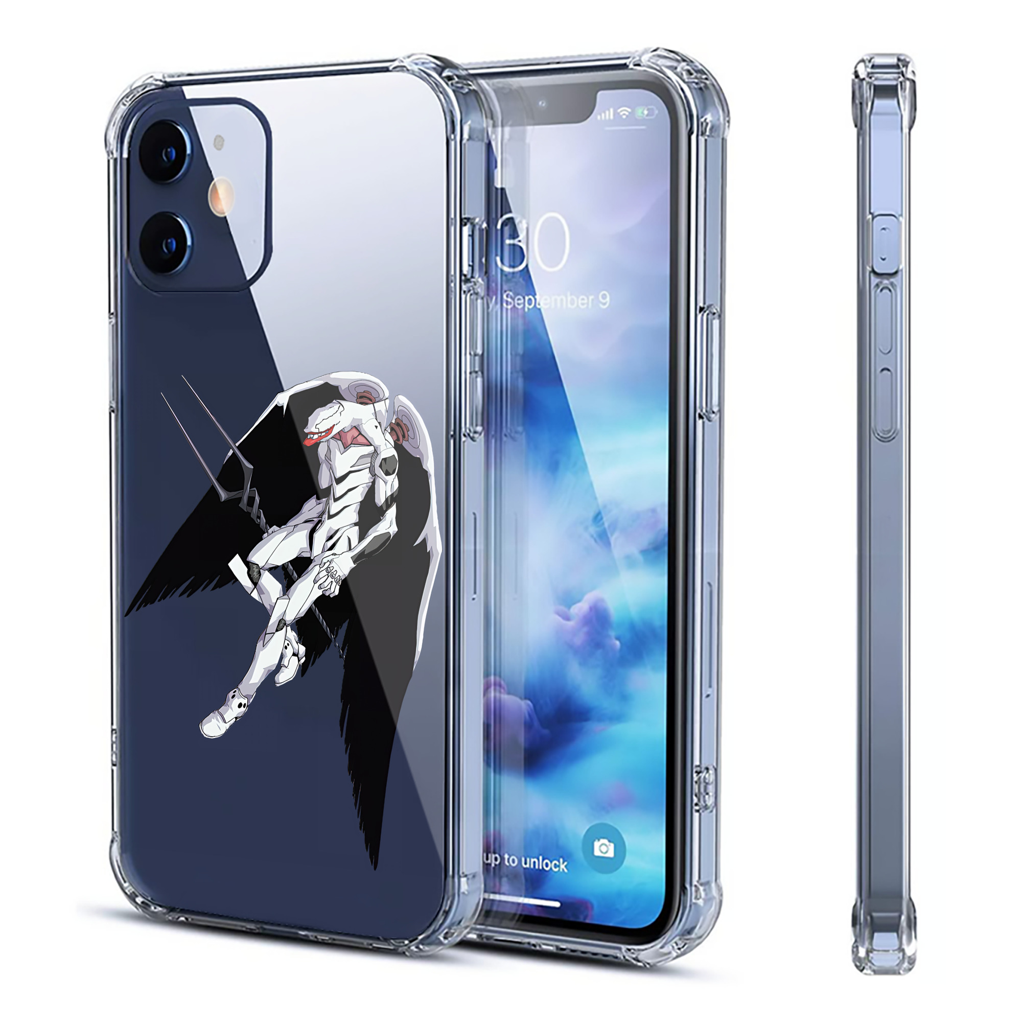 （画像用） EVA 新世紀エヴァンゲリオン 【iPhone 12シリーズ対応】透明スマホケース（クリアソフトケース）